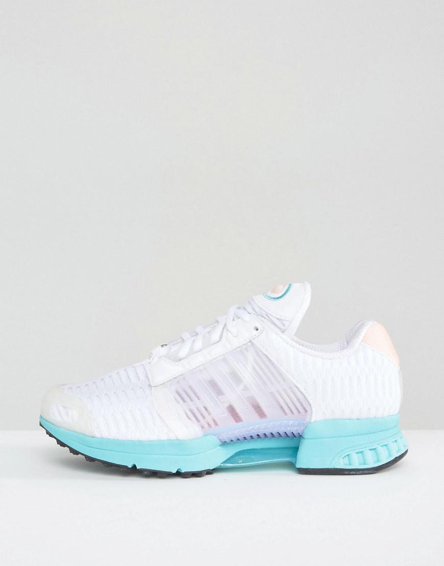 adidas originals climacool sneakers in white adidas originals climacool sneakers in white
