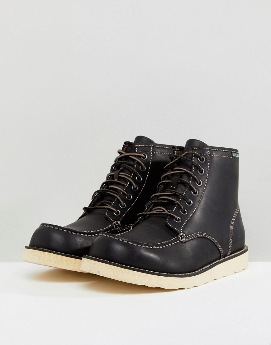 Eastland Lumber Up Leather Boots In Black in Black for Men - Lyst