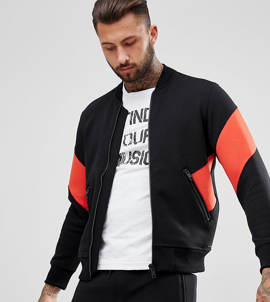 Lyst Diesel Red Stripe Track Jacket in Black for Men