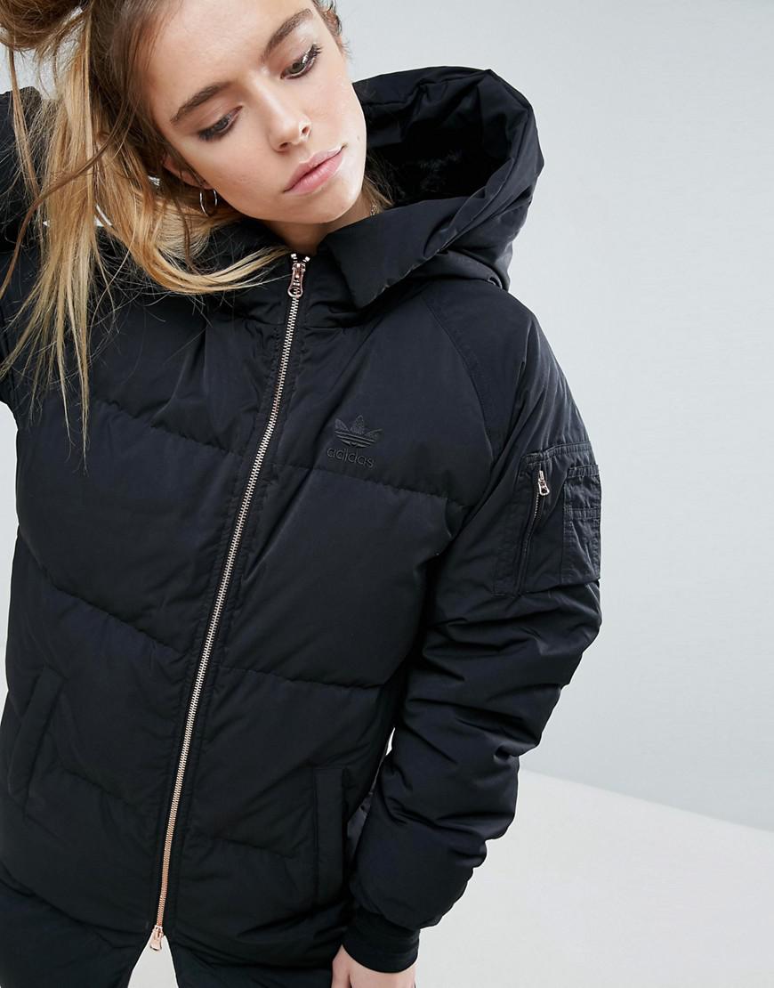 adidas originals long bomber jacket