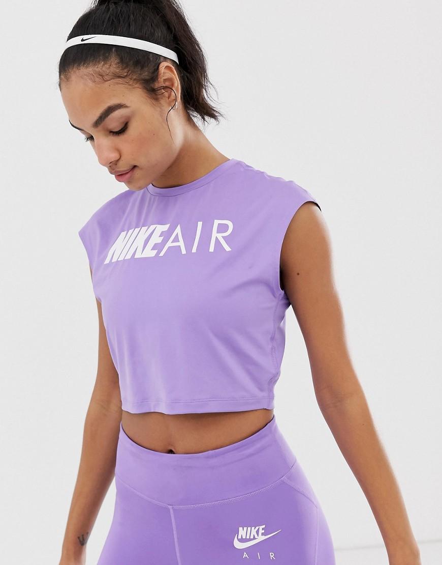 purple crop t shirt