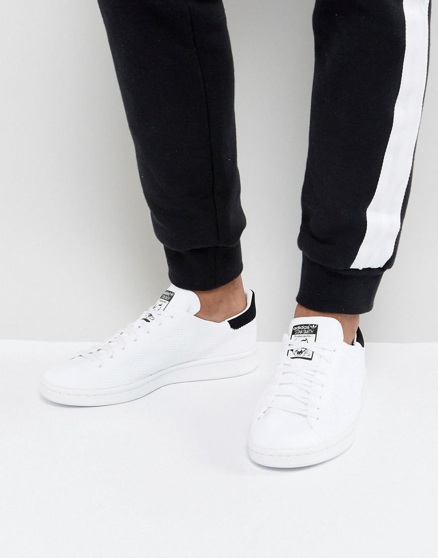 Adidas Originals Stan Smith primeknit zapatillas en blanco bz0117 en Adidas Originals Stan Smith primeknit zapatillas en blanco bz0117 en