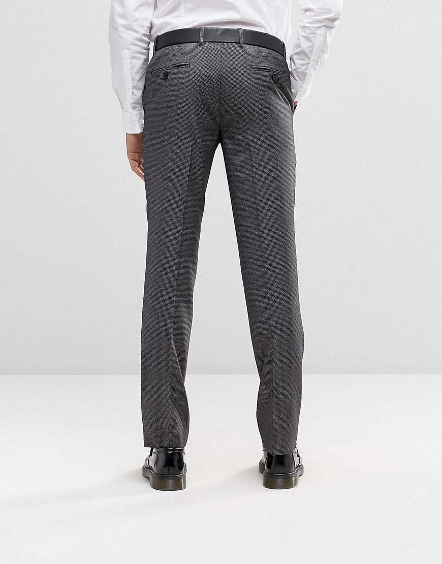 Lyst - Farah Skinny Dogtooth Trousers in Gray for Men