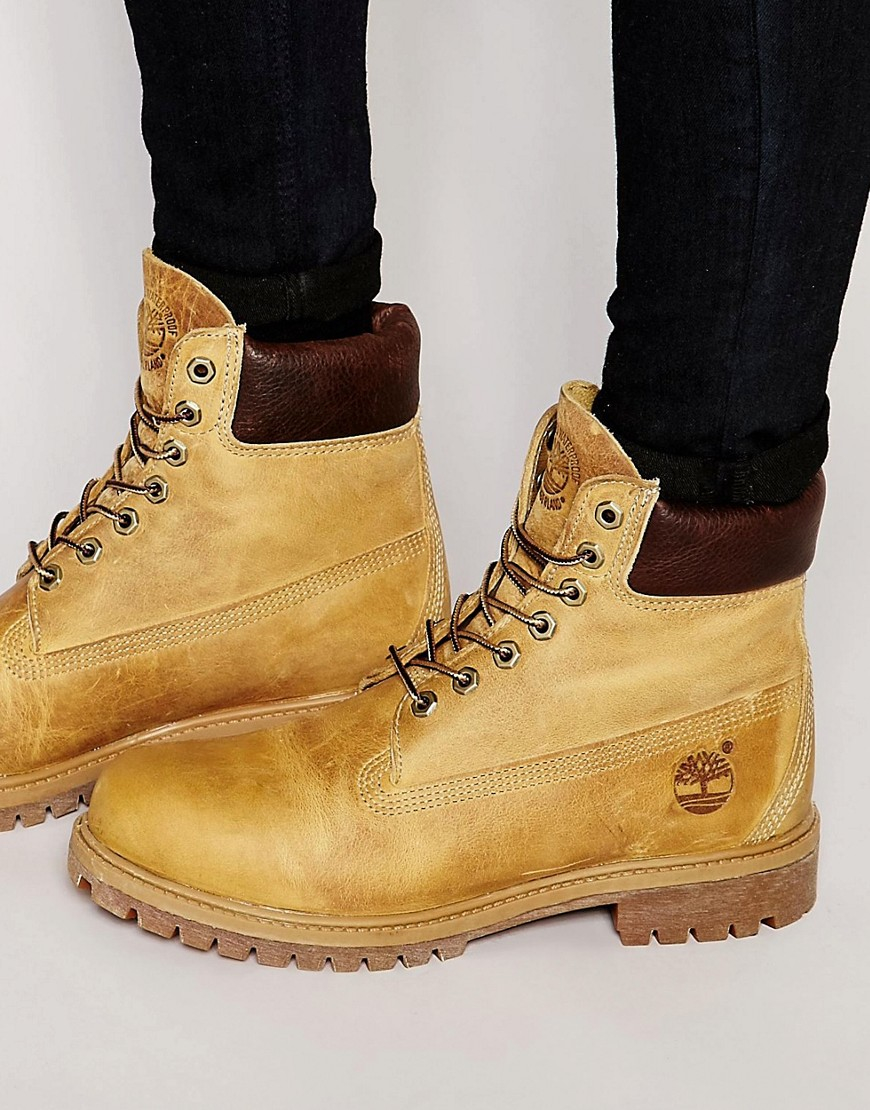 Lyst - Timberland 6 Inch Anniversary Boots in Yellow