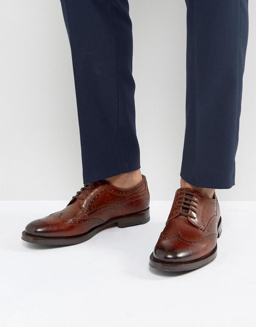 Lyst - Ted Baker Senape Derby Brogue Shoes for Men