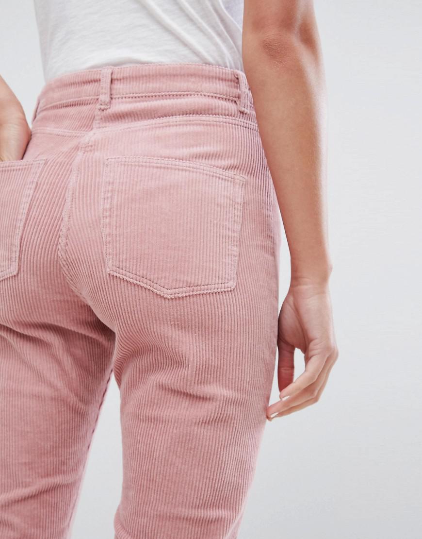 glassons pink cord pants