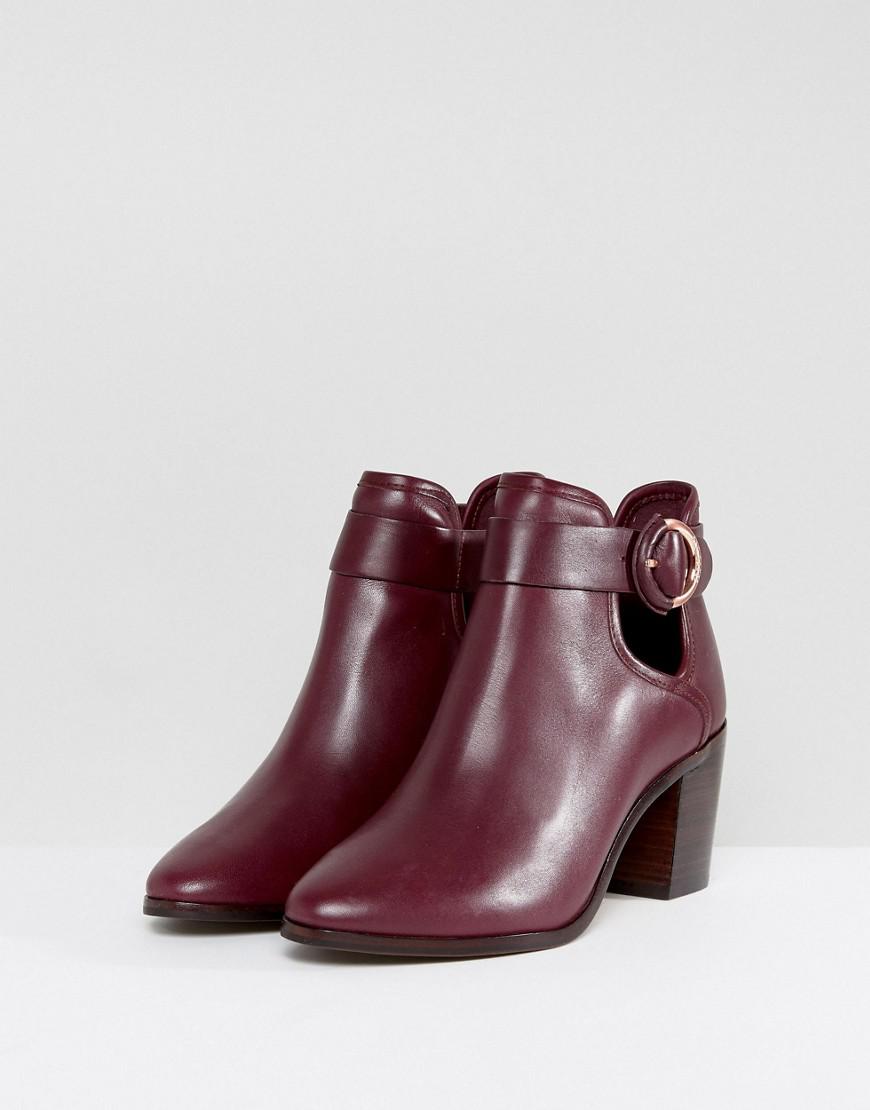 ted baker burgundy ankle boots