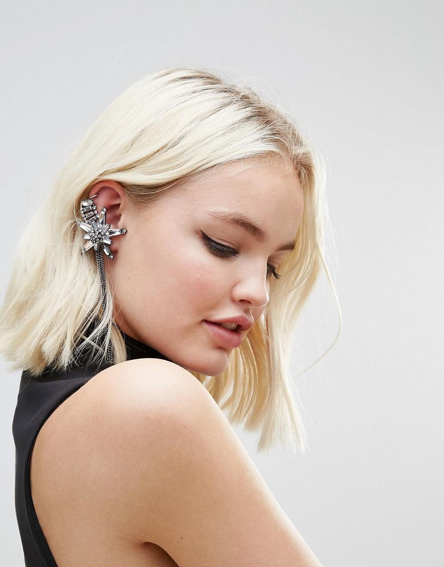 Lyst Asos Statement Star Ear Cuff in Metallic