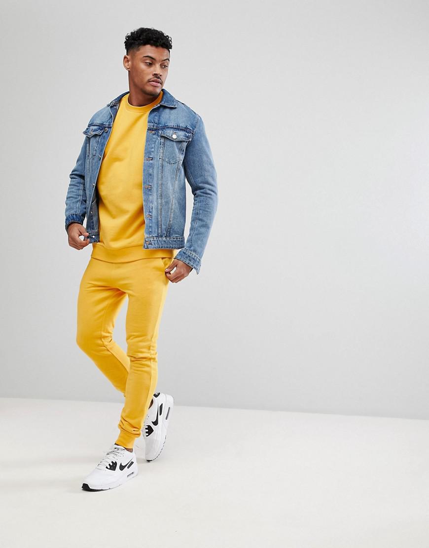 yellow joggers men