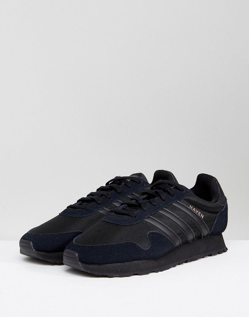 adidas originals haven trainers in black by 9717 adidas originals haven trainers in black by 9717