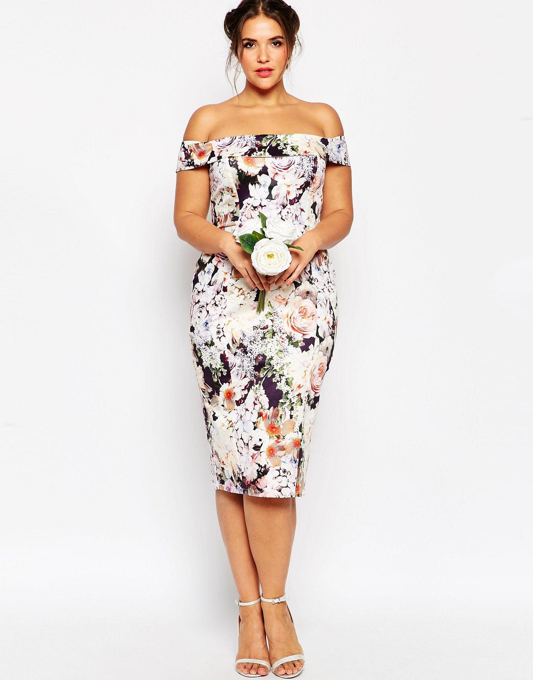 Wedding Off Shoulder Pencil Dress