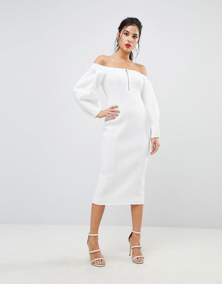 zip front gown