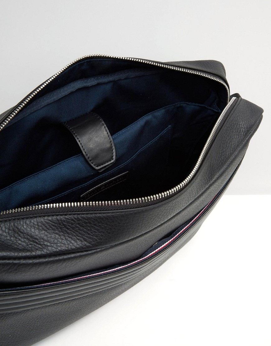 Lyst Tommy Hilfiger Leather Messenger Bag in Black for Men