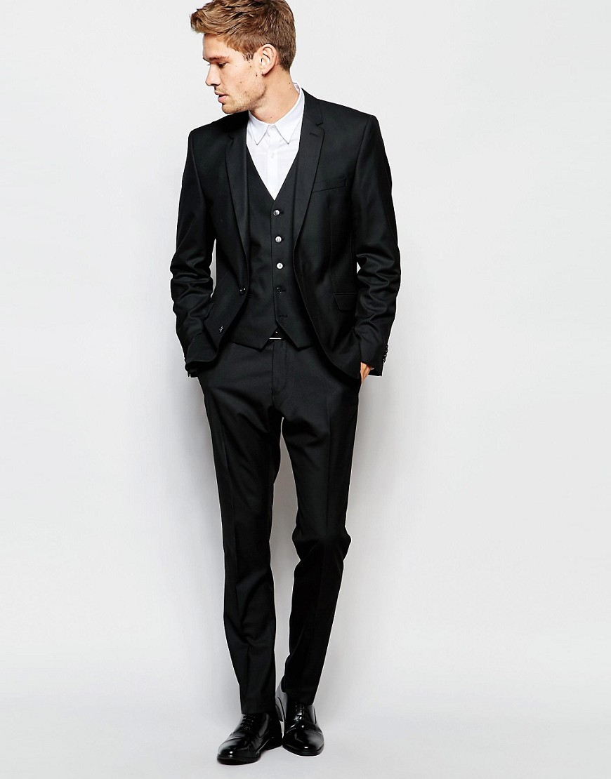 Selected Suit Jacket In Slim Fit in Black for Men | Lyst