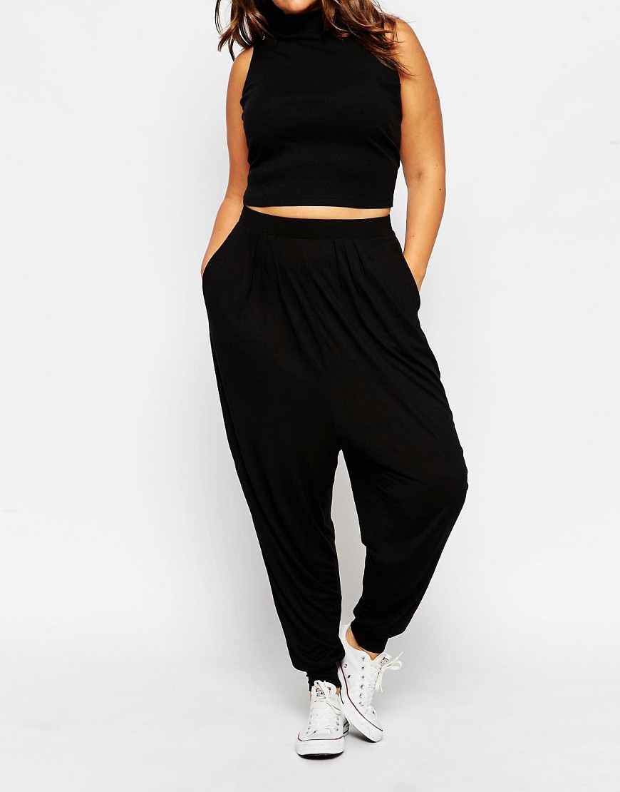 black harem pants