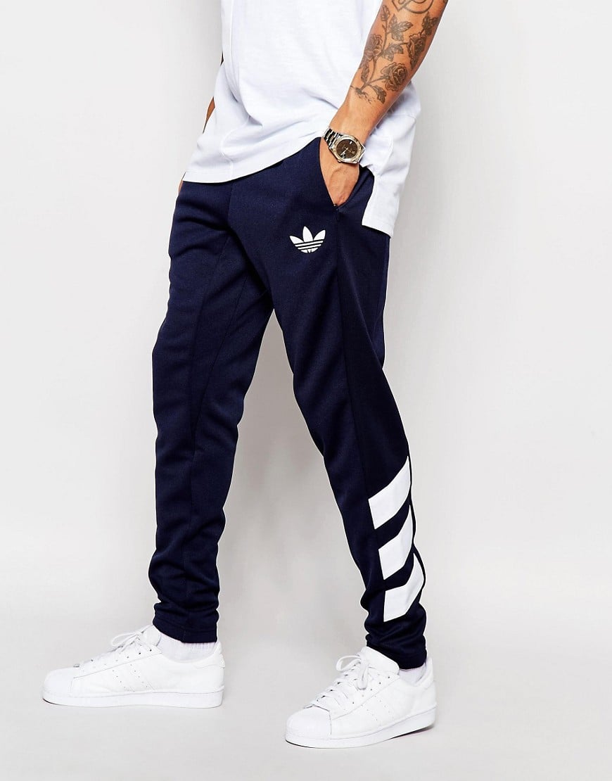 Lyst - Adidas Originals Skinny Joggers in Blue for Men