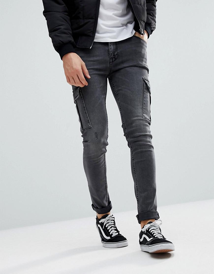 skinny cargo jeans mens