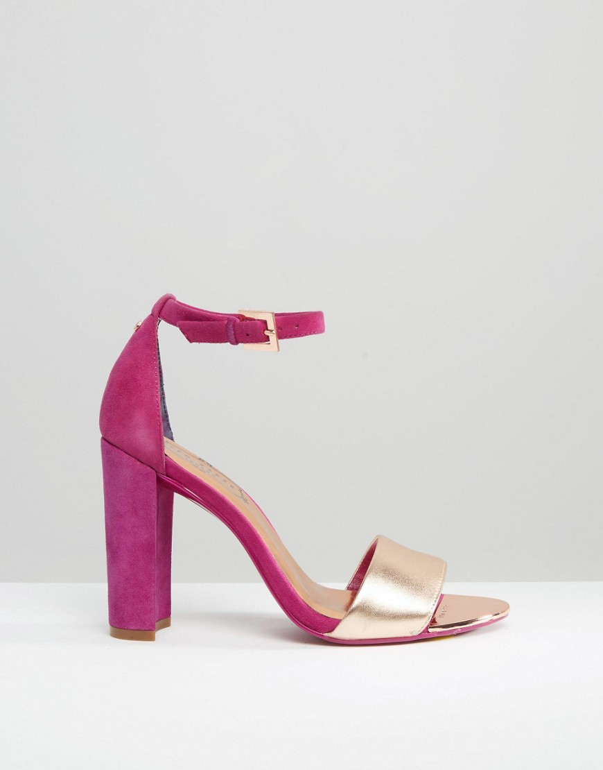 hot pink block heels