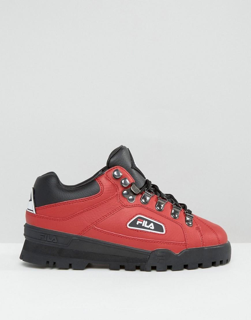 red fila boots with fur