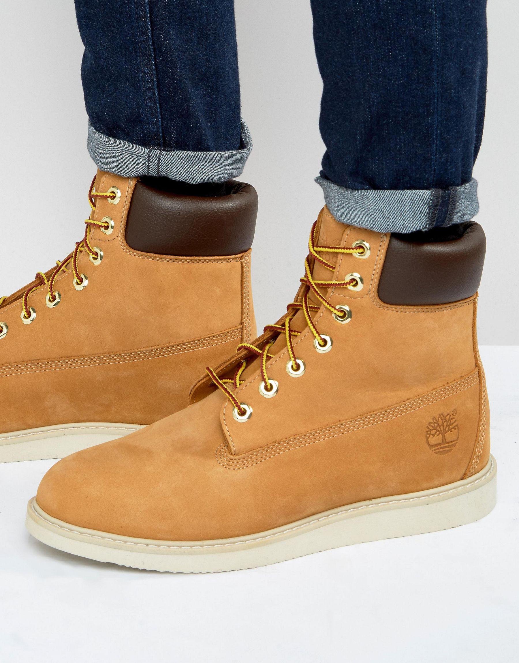 Timberland Newmarket Wedge Boots in Brown for Men | Lyst