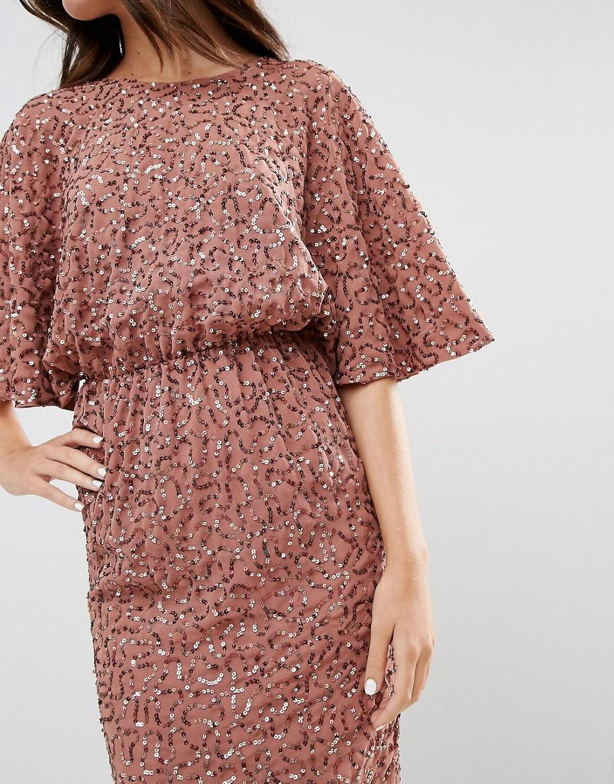 sequin kimono robe