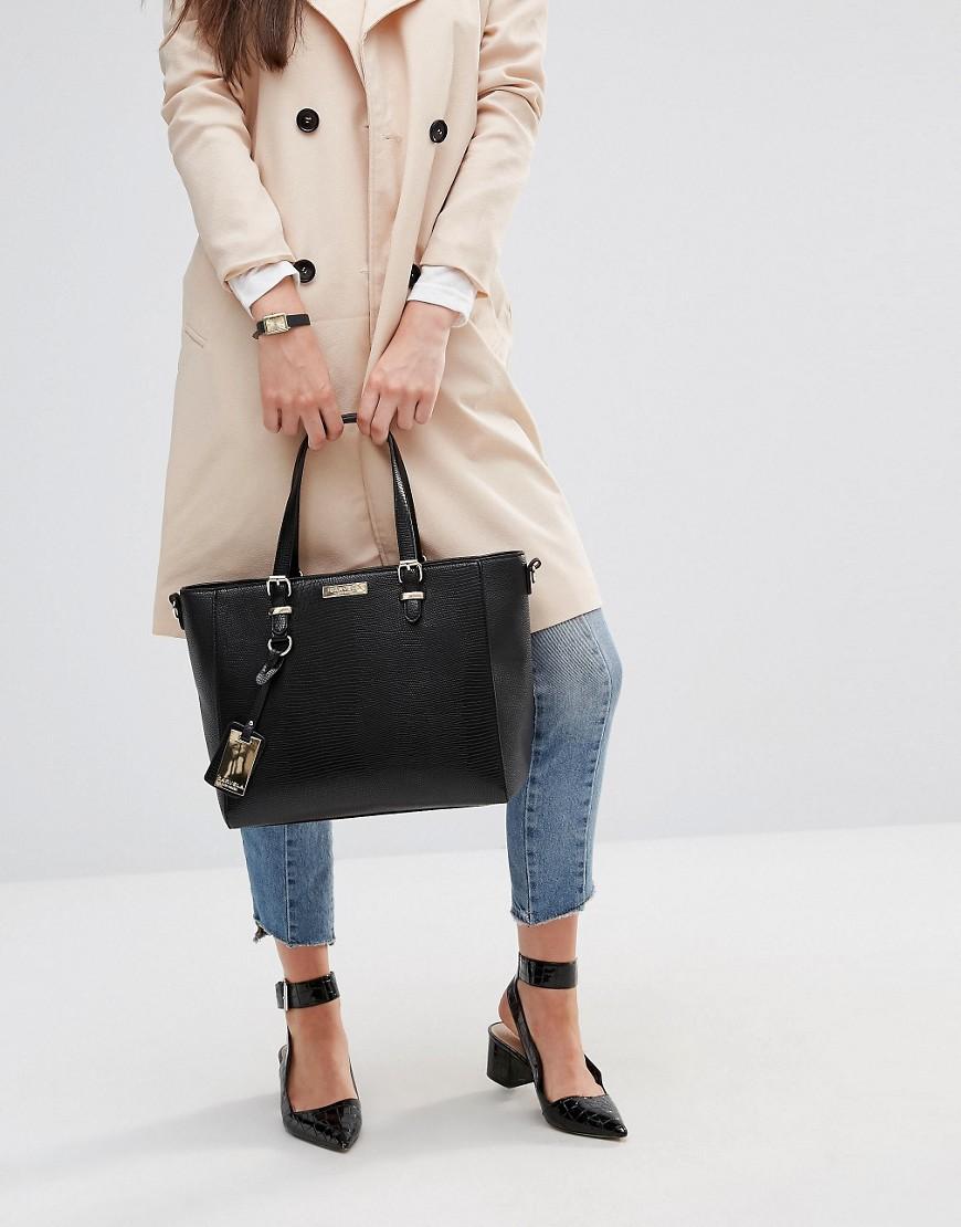 Lyst Carvela Kurt Geiger Dina Winged Tote Bag In Black Gallery