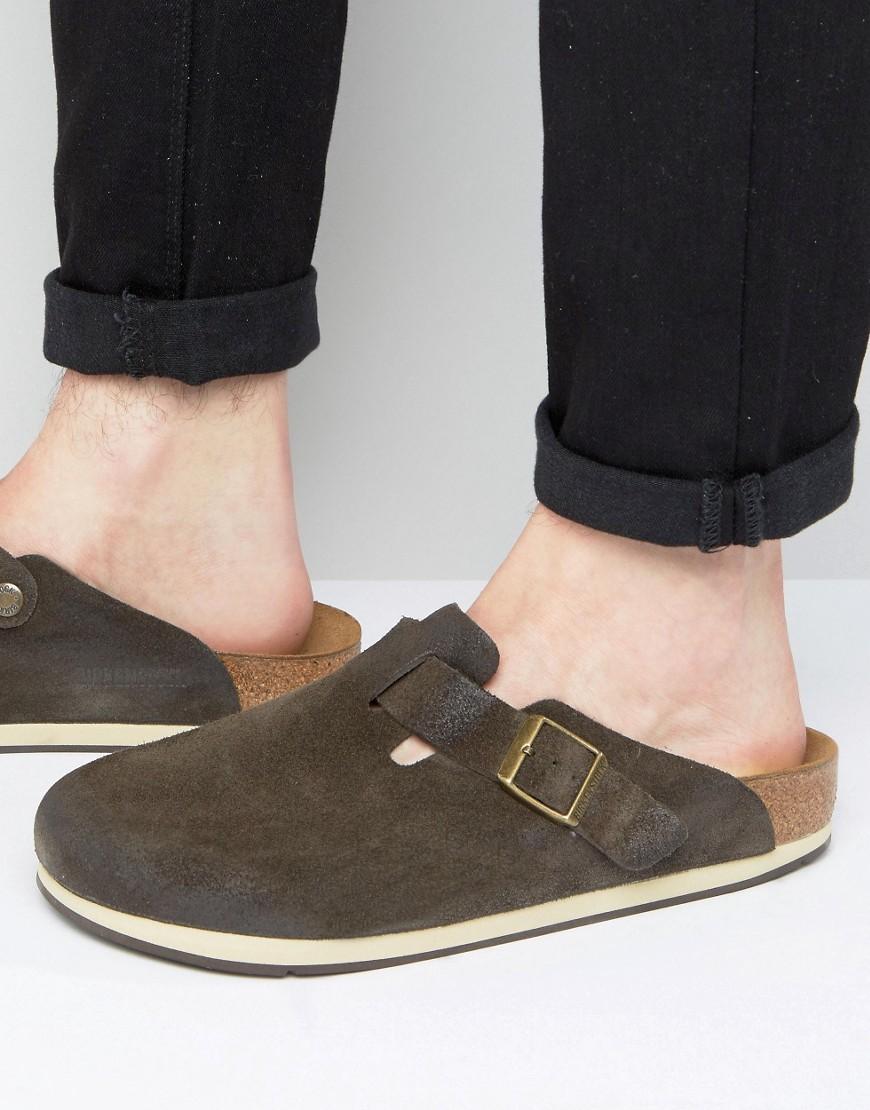 brown suede birkenstocks