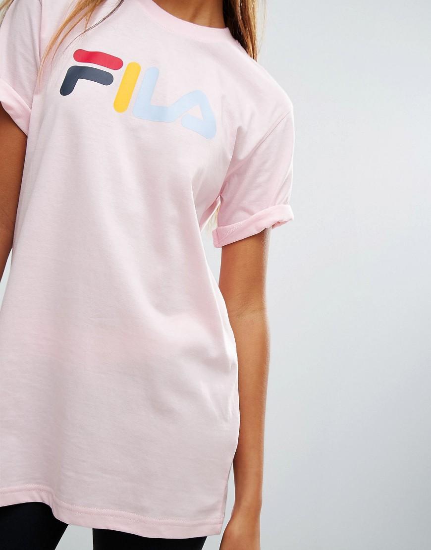 Lyst - Fila T-shirt in Pink