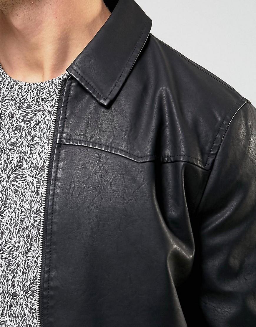 new look faux leather jacket