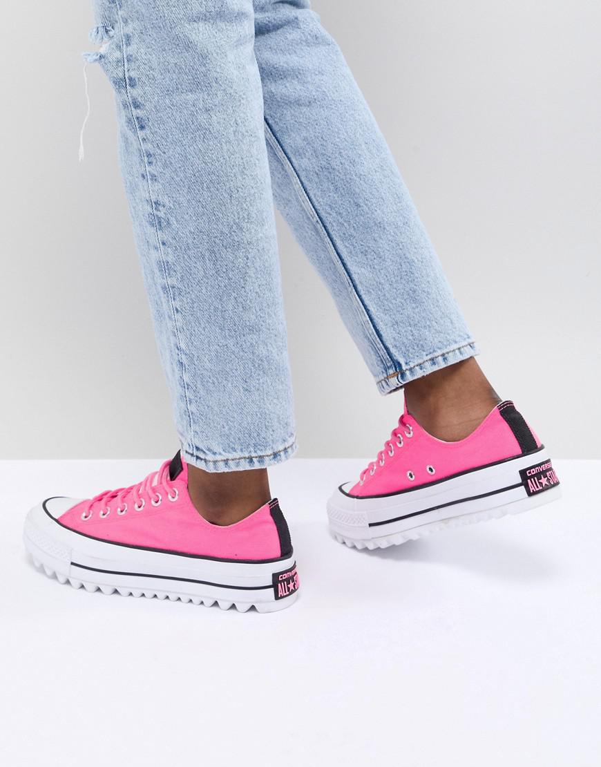 Lyst - Converse Platform Ripple Trainers In Pink in Pink