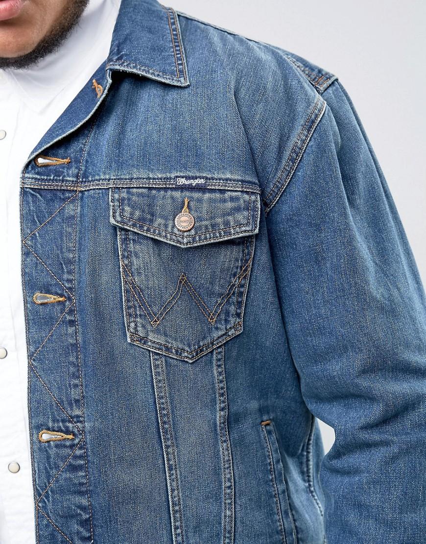 Lyst - Wrangler Plus Classic Denim Jacket in Blue for Men