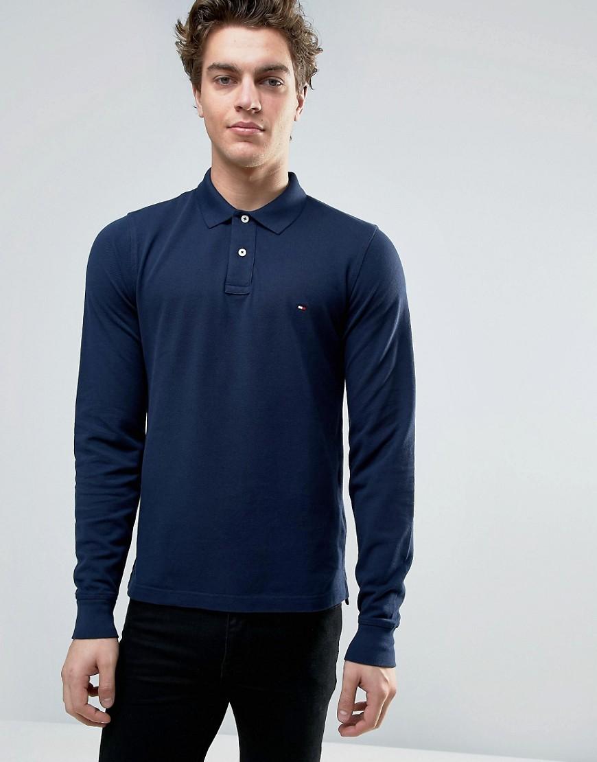 tommy hilfiger long sleeve polo slim fit