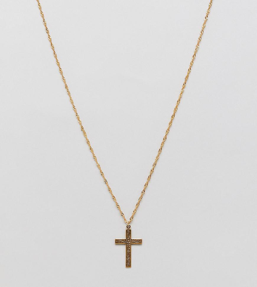 Lyst Regal Rose 18k Gold Plated Fl Cross Pendant Necklace In Regal Rose Women S Metallic 18k Gold Plated Fl Cross Pendant Necklace