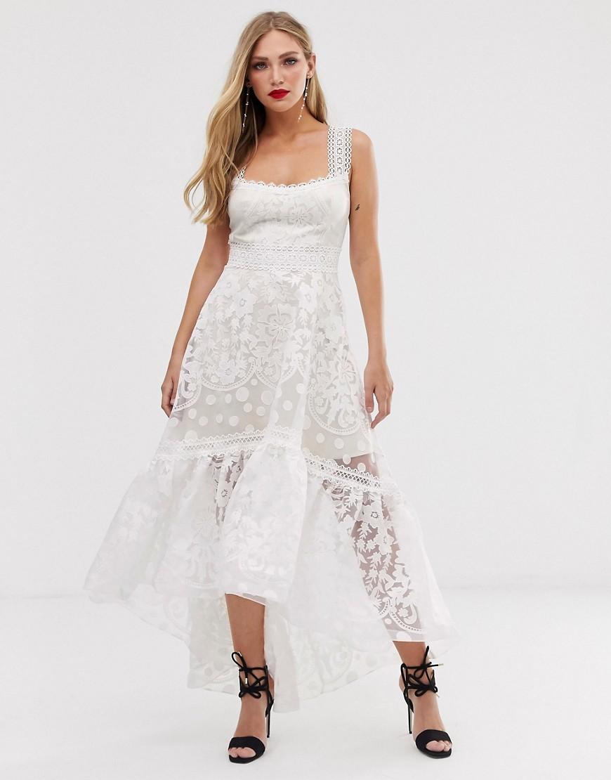 Bronx and Banco Bronx & Banco Mariana Lace Maxi Dress in White - Lyst