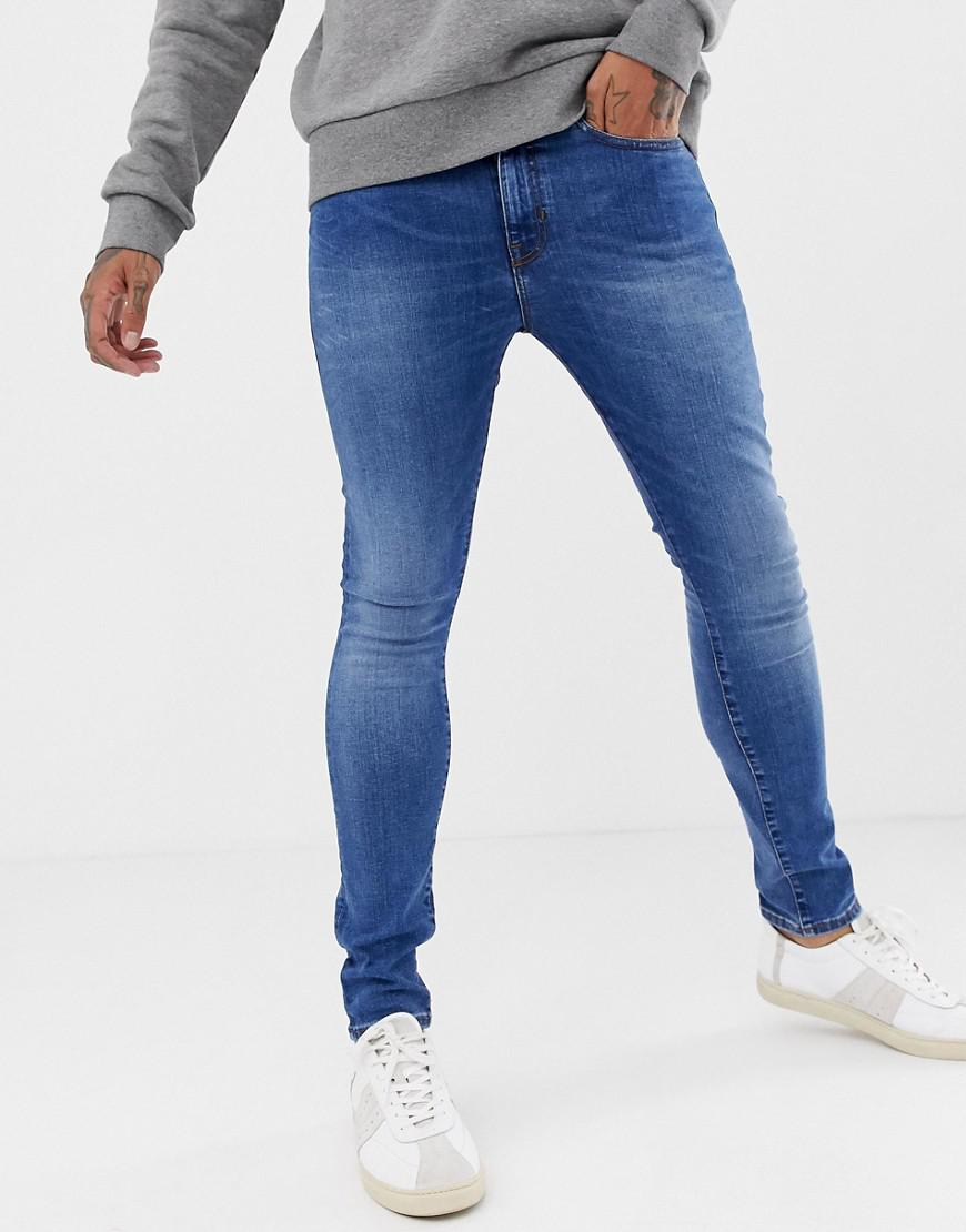 New Look Skinny Jeans In Bright Blue in Blue for Men - Lyst