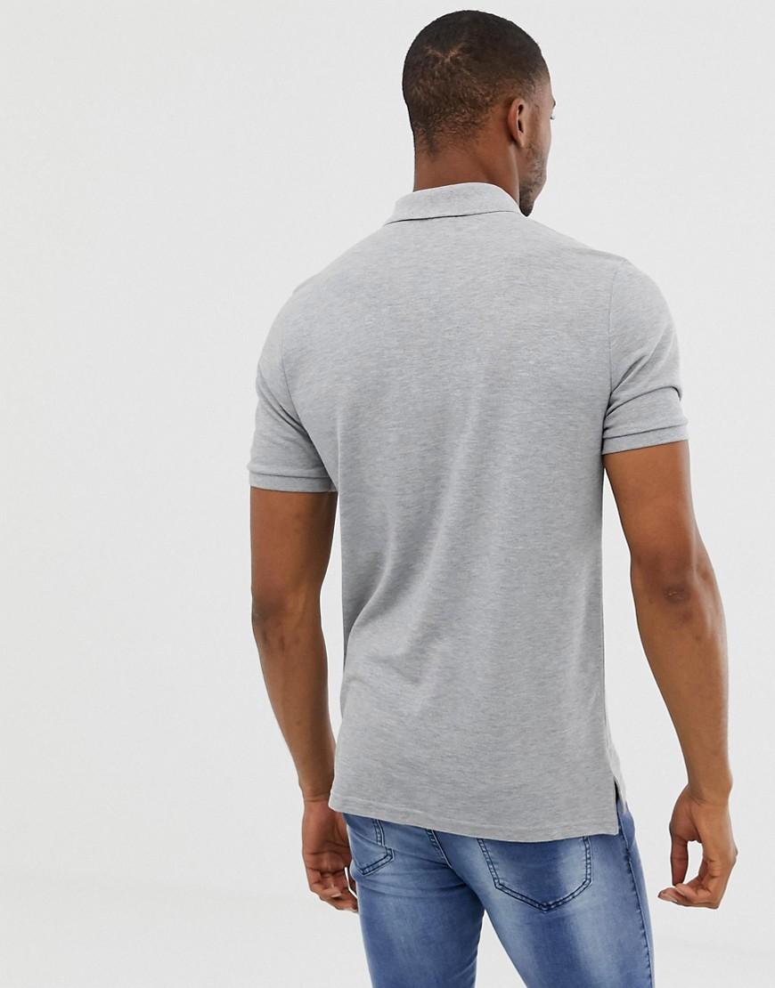 Nike Logo Polo Shirt In Grey in Gray for Men - Lyst