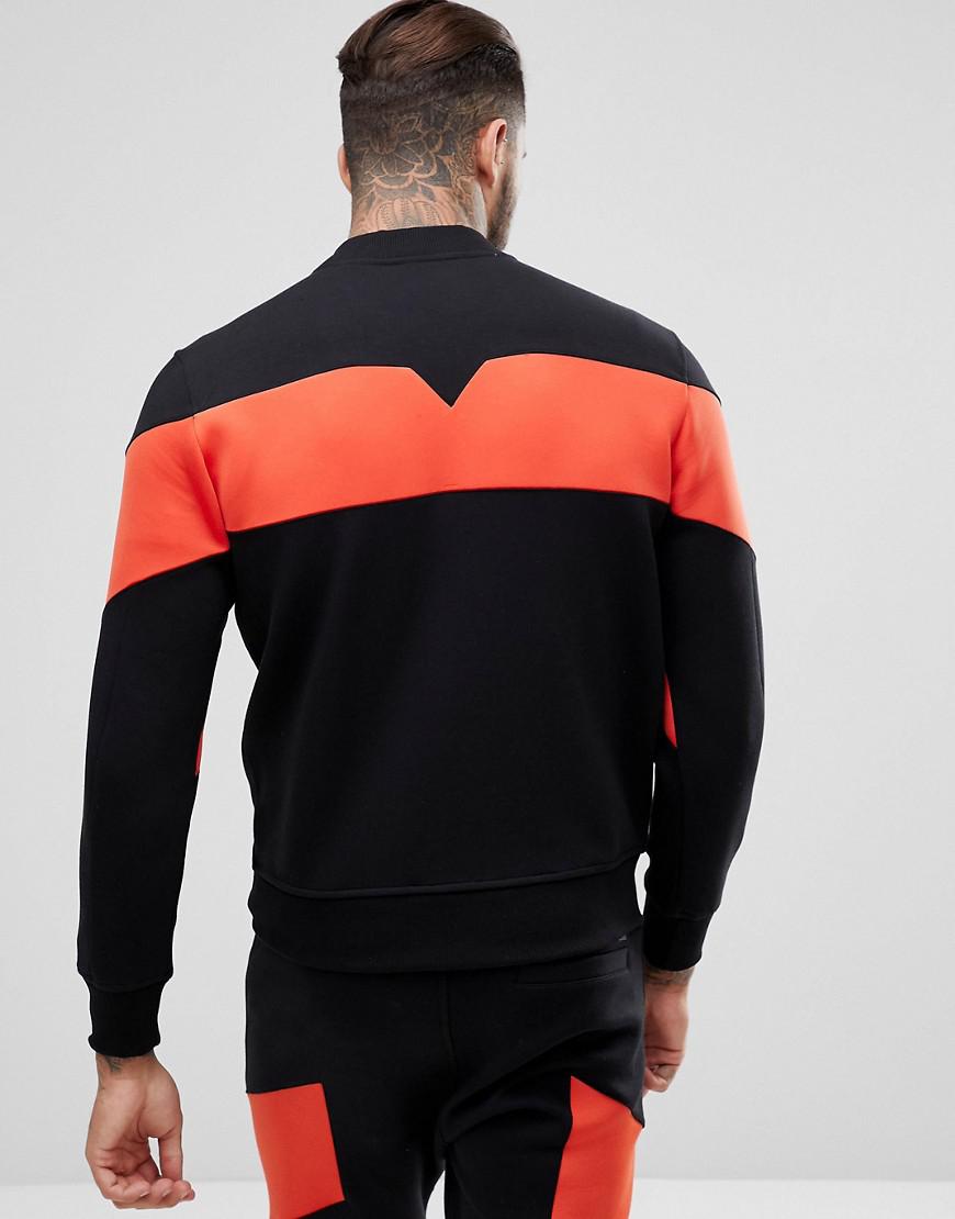 Lyst Diesel Red Stripe Track Jacket in Black for Men