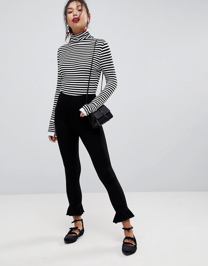 black legging trousers