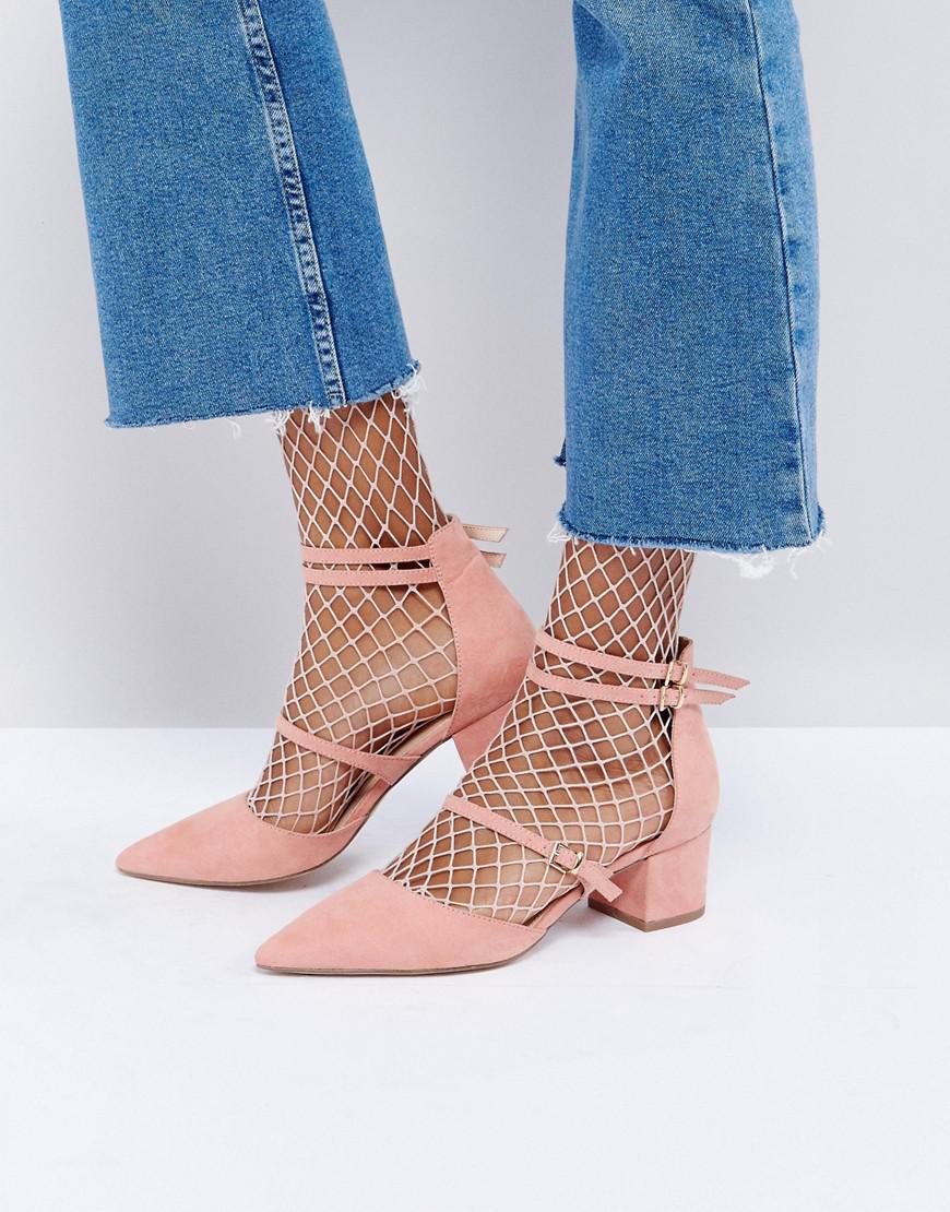 Office Mae Pointed Heeled Shoes In Pink Lyst Office Women S Pink Mae Pointed Heeled Shoes