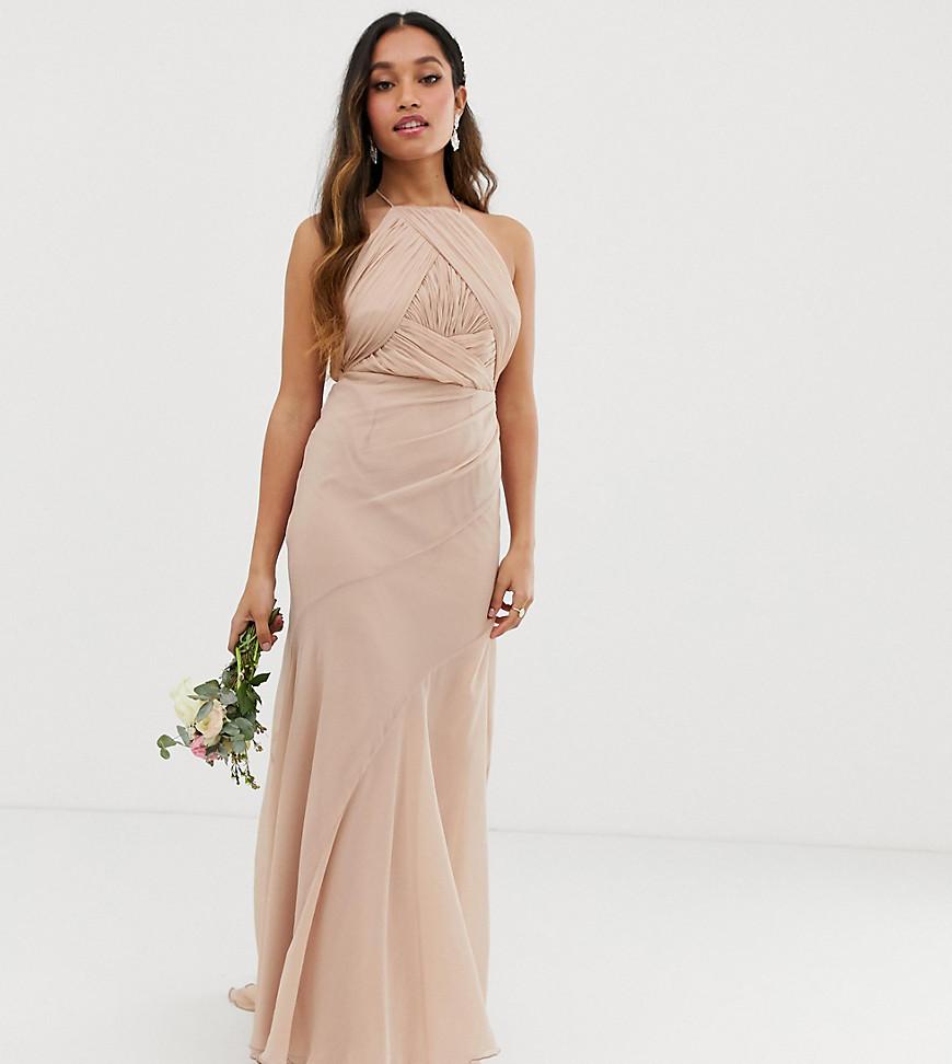 ASOS Asos Design Petite Bridesmaid Pinny Bodice Maxi Dress With ...