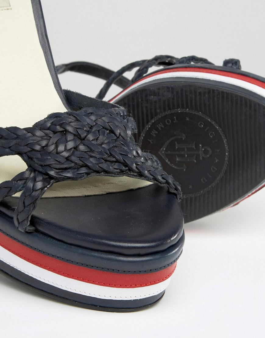 Lyst - Tommy Hilfiger Gigi Hadid Platform Heeled Sandals in Black