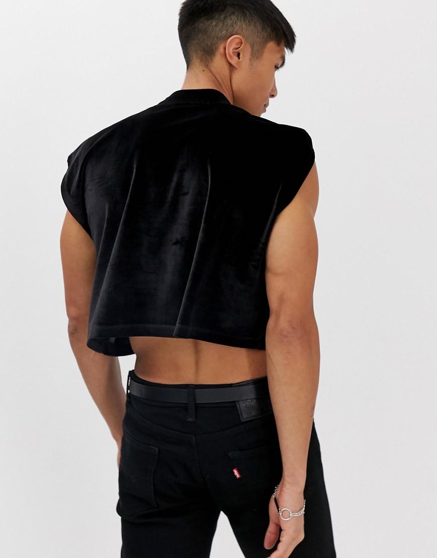 mens cropped shirt