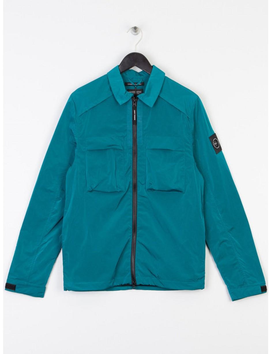 teal overshirt