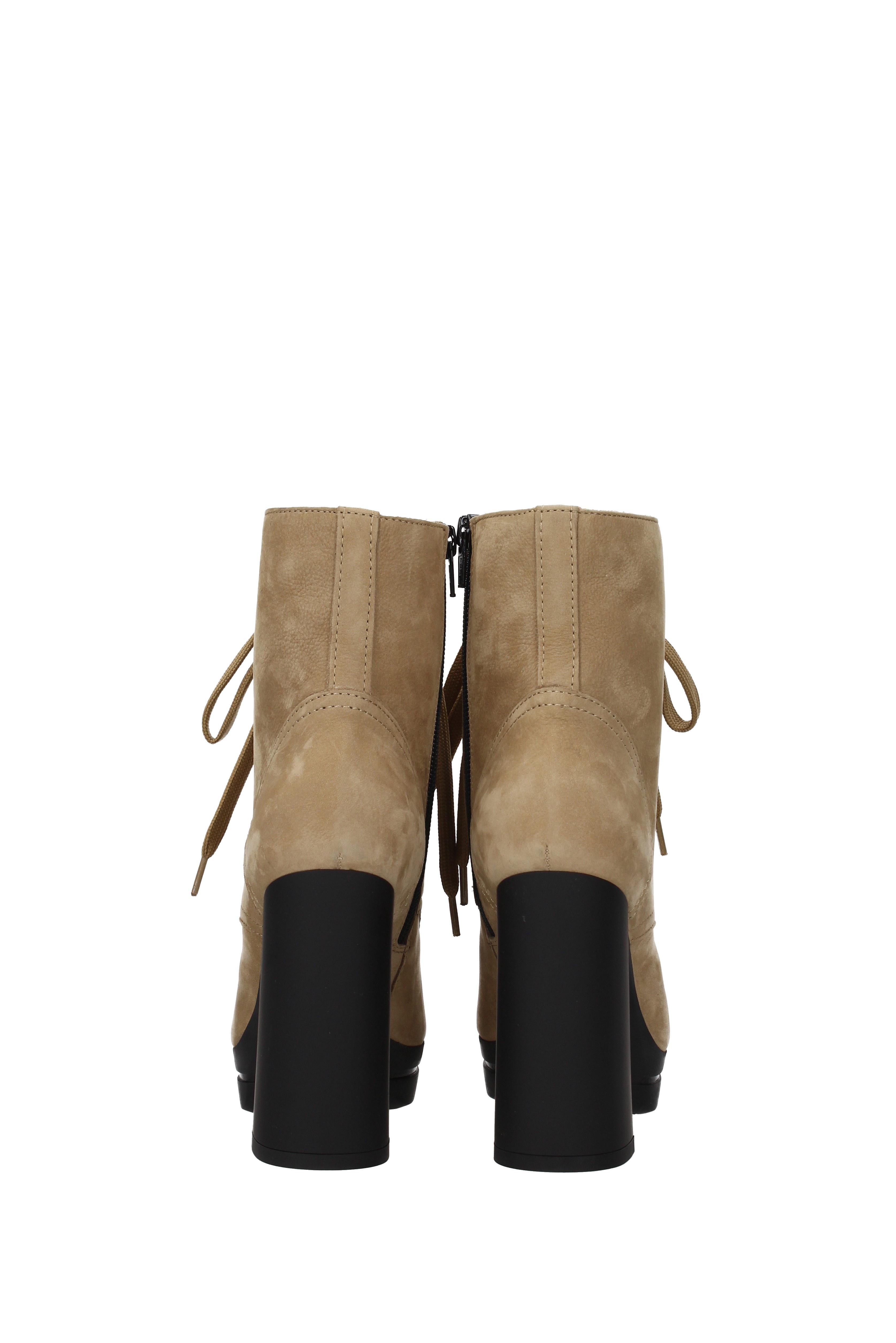 Hogan Beige Suede Ankle Boots in Natural - Save 11% - Lyst