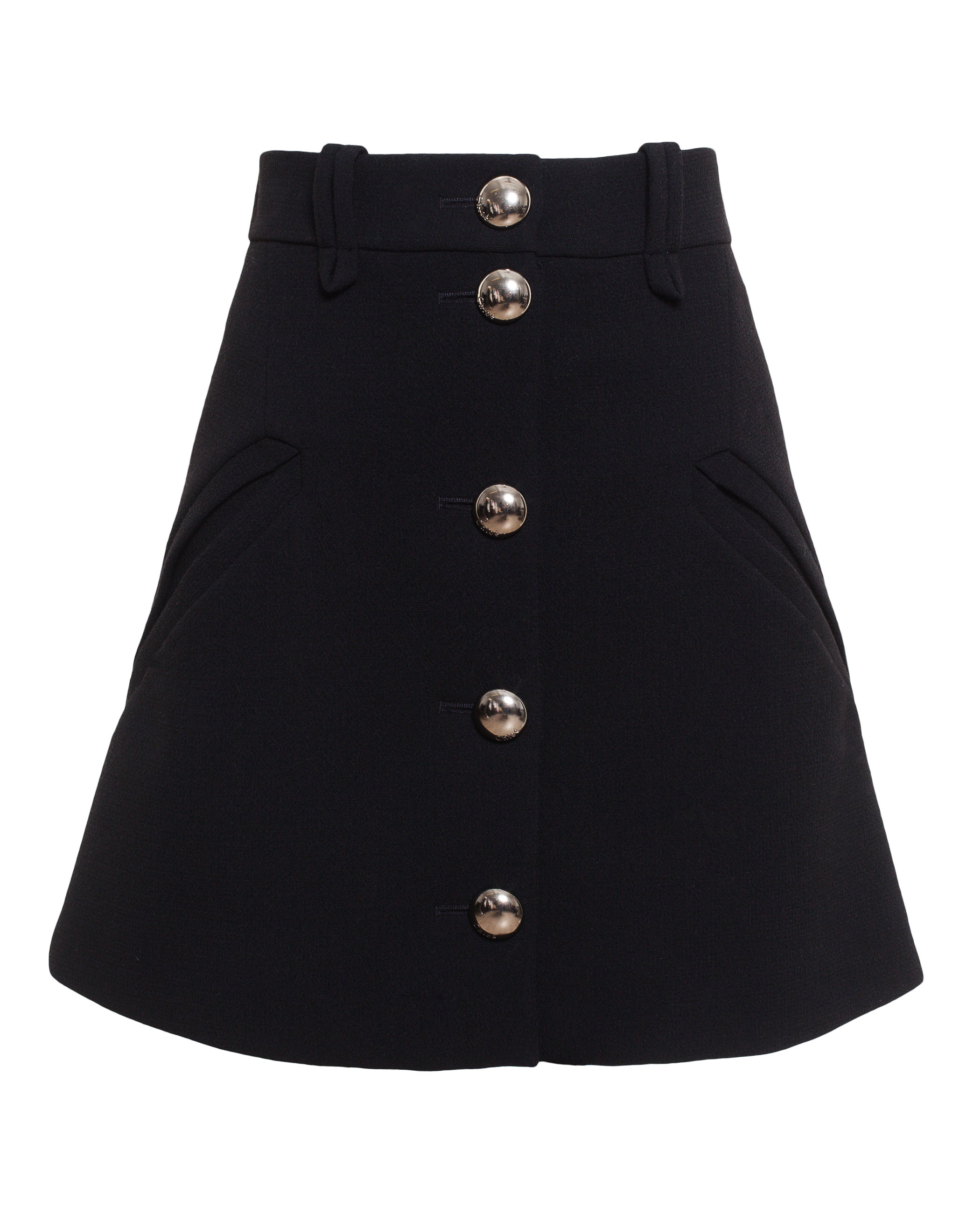 Lyst - Chloé Wool Skirt in Black