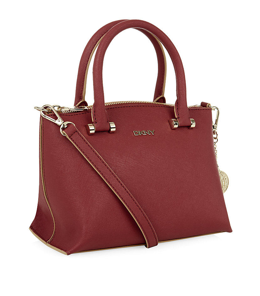 red dkny bag