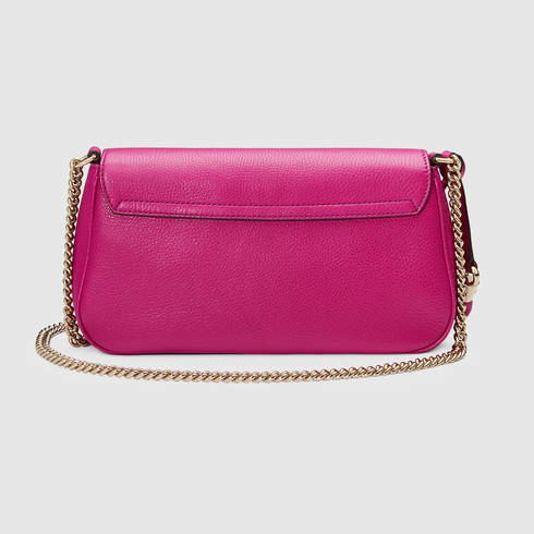 Gucci Soho Leather Shoulder Bag in Purple - Lyst