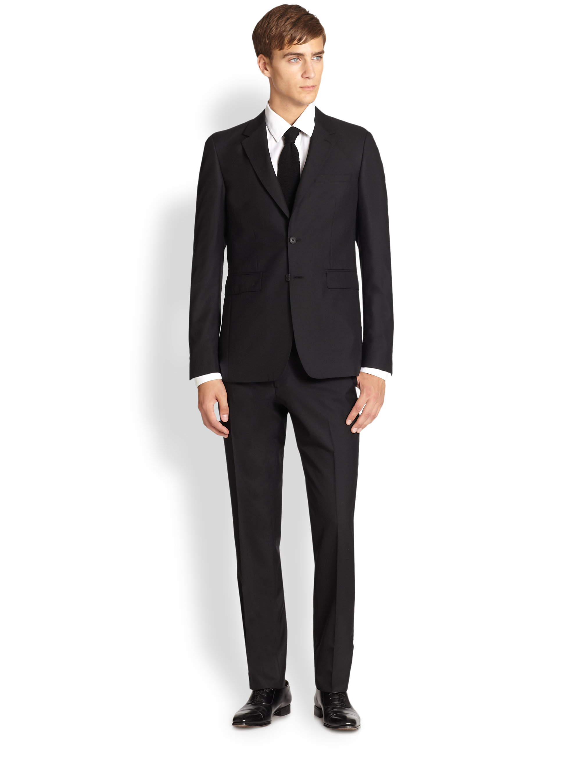 Burberry Millbank Modern Wool & Cashmere Suit in Black for Men Lyst