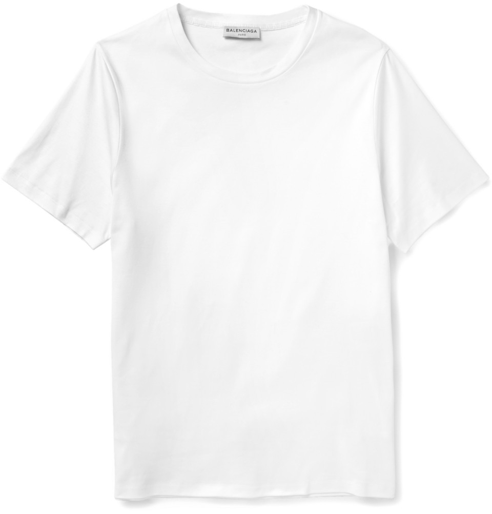 balenciaga plain white t shirt