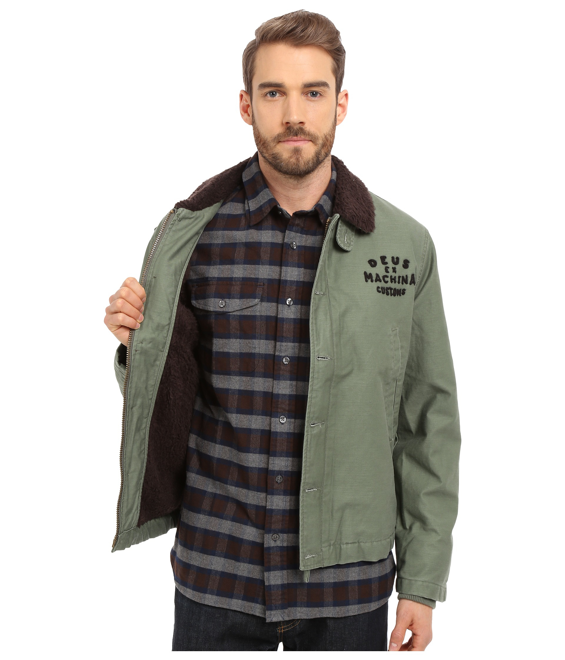 Lyst Deus Ex  Machina Deck Jacket  in Green for Men